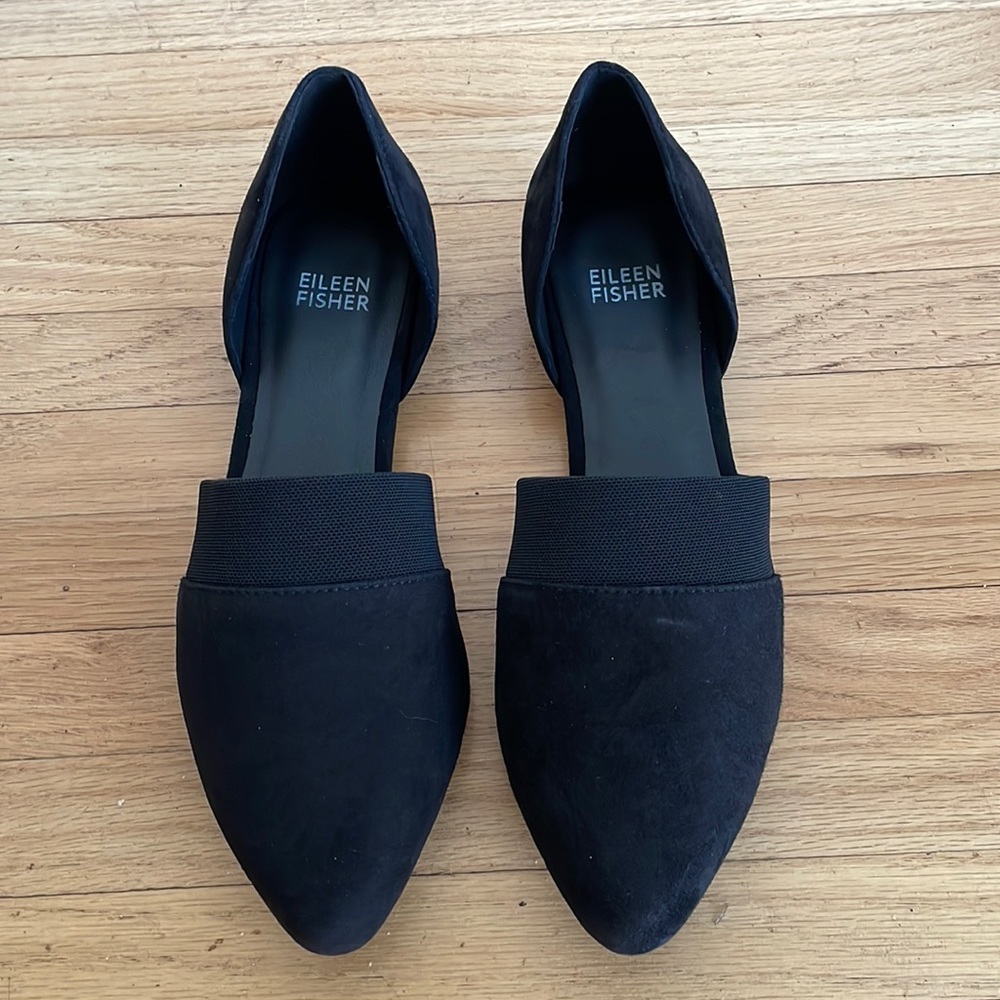 Eileen Fisher Flute suede flats